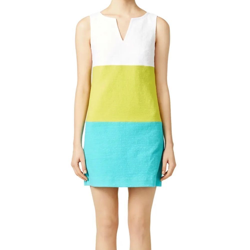 TRINA TURK Miss Brady Women’s Color Block Sleeveless Mini Dress - US 2